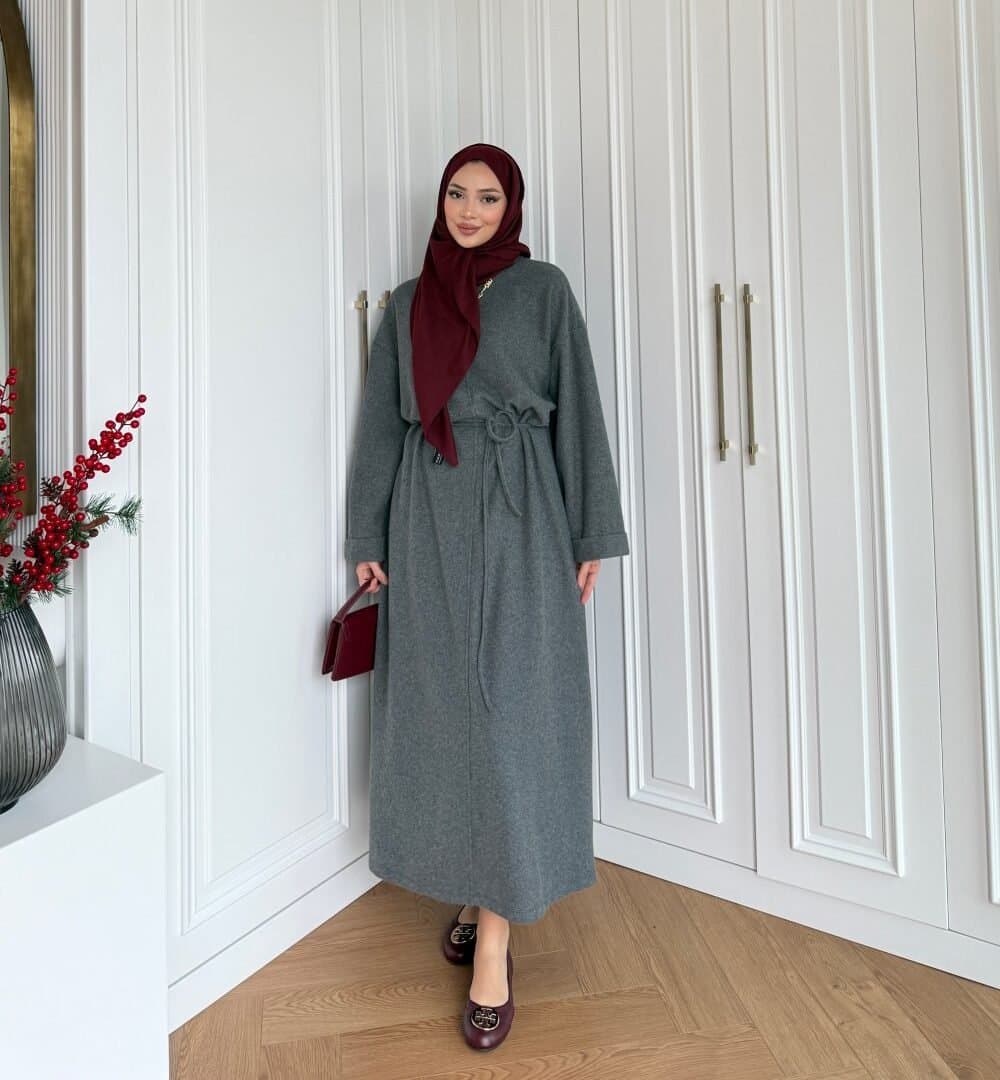 Robe longue en maille