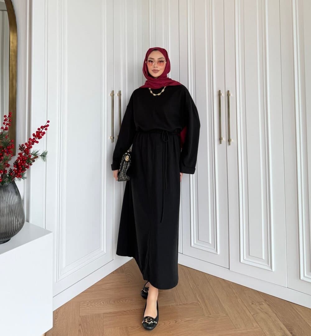 Robe longue en maille